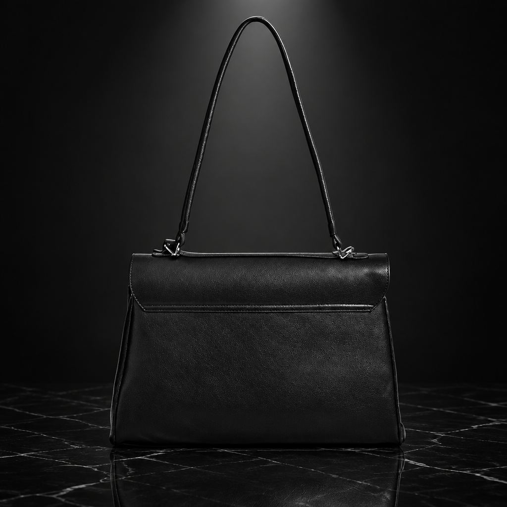 Braided-Detail Washed Shoulder Bag