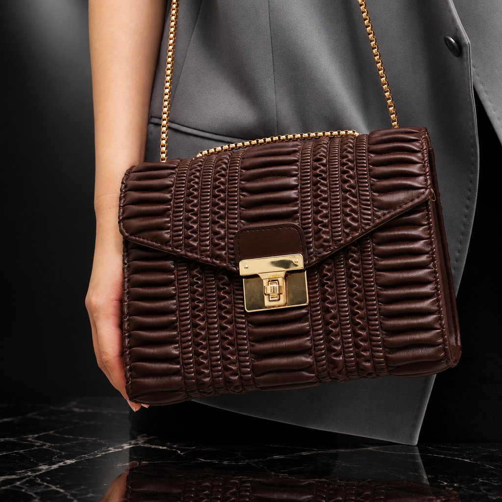 Horizontal Stripes Shoulder Bag
