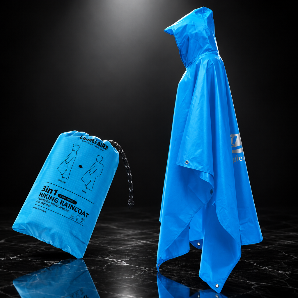 3-in-1 Outdoor Travel Rain Poncho