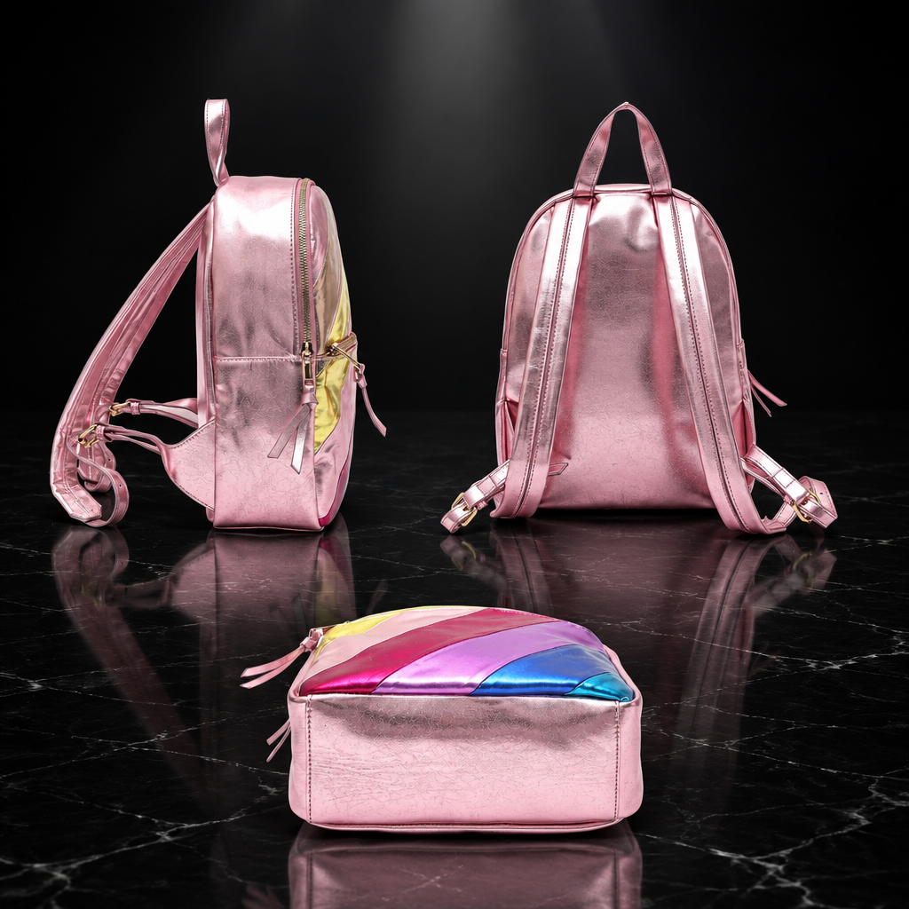 Retro Striped Backpack