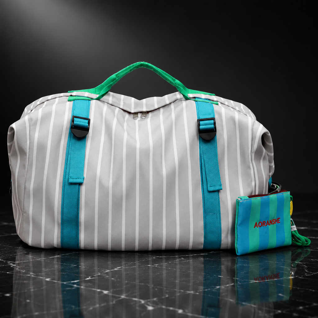 Dots & Stripes Oxford Travel Duffle