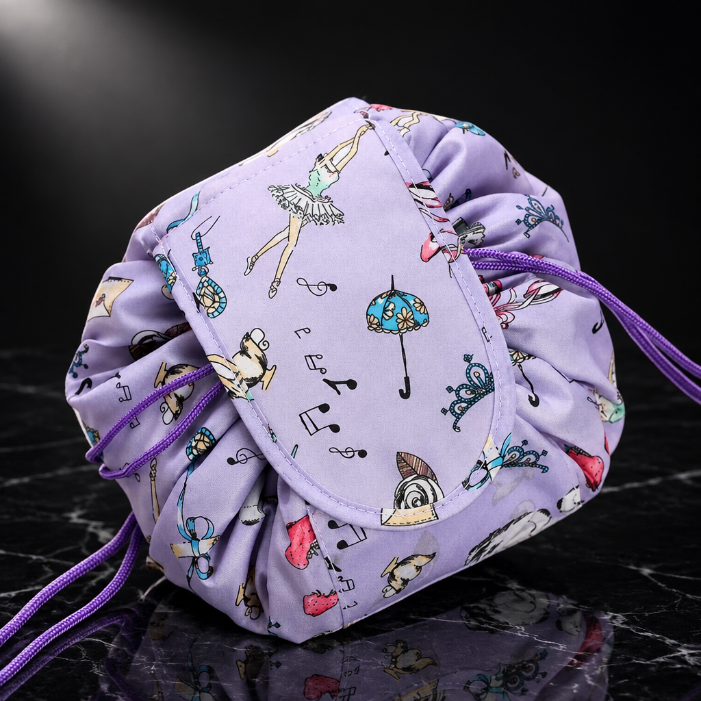 Drawstring Cosmetic Bag Travel Pouch