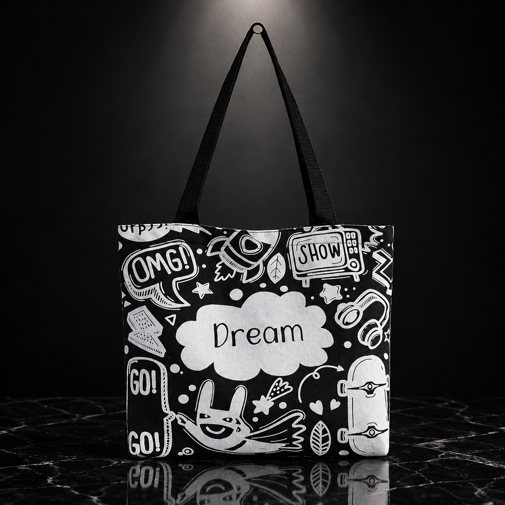 Artistic Canvas Tote Bag