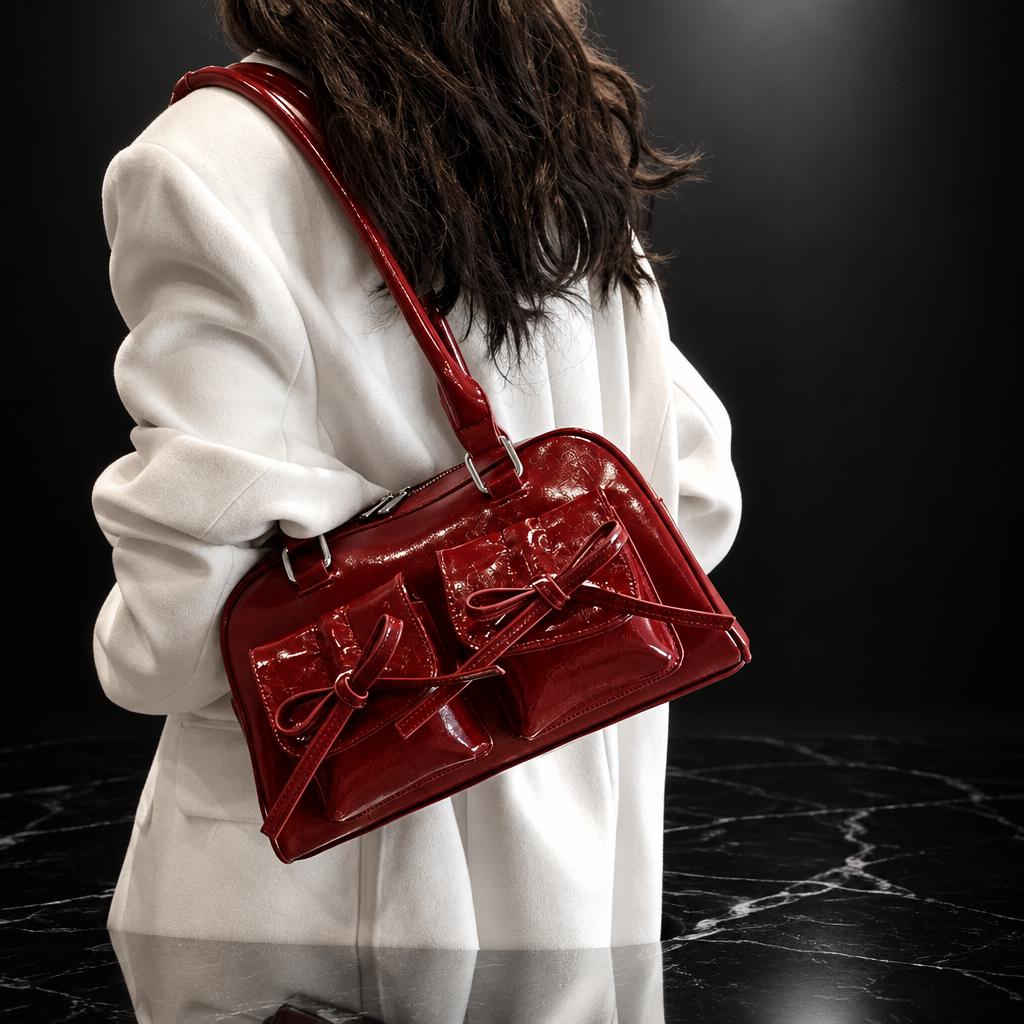 Bow-Tie Shoulder Bag