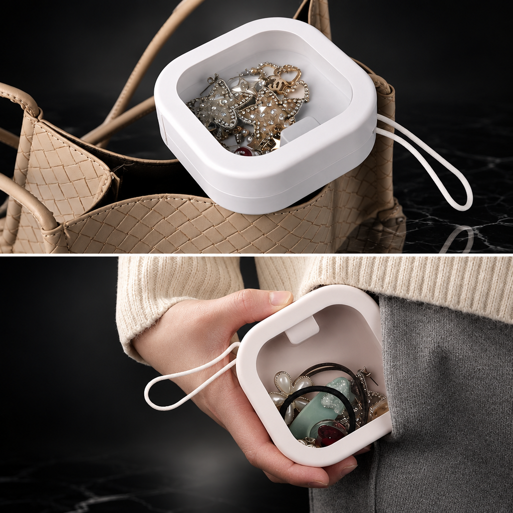 Portable Hanging Jewelry Organizer Box