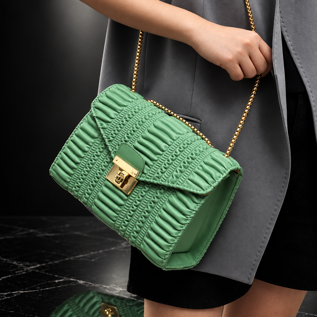 Horizontal Stripes Shoulder Bag
