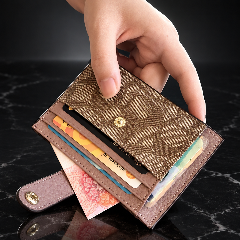 Faux Leather RFID-Blocking Wallet
