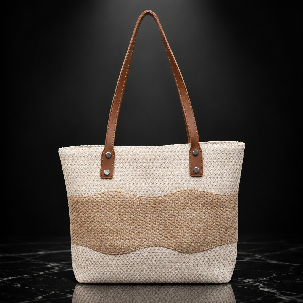 Medium Sized Woven Tote Bag