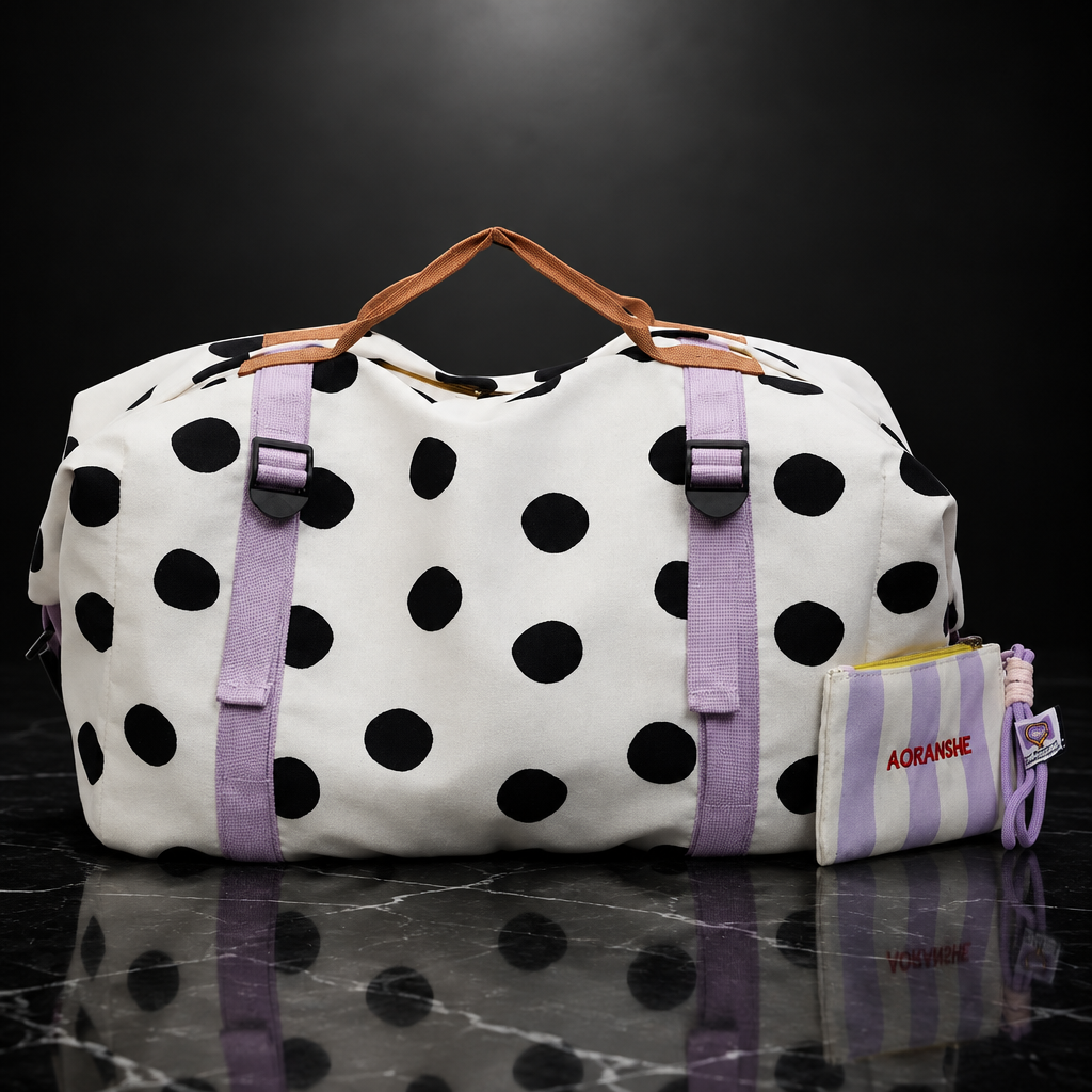 Dots & Stripes Oxford Travel Duffle