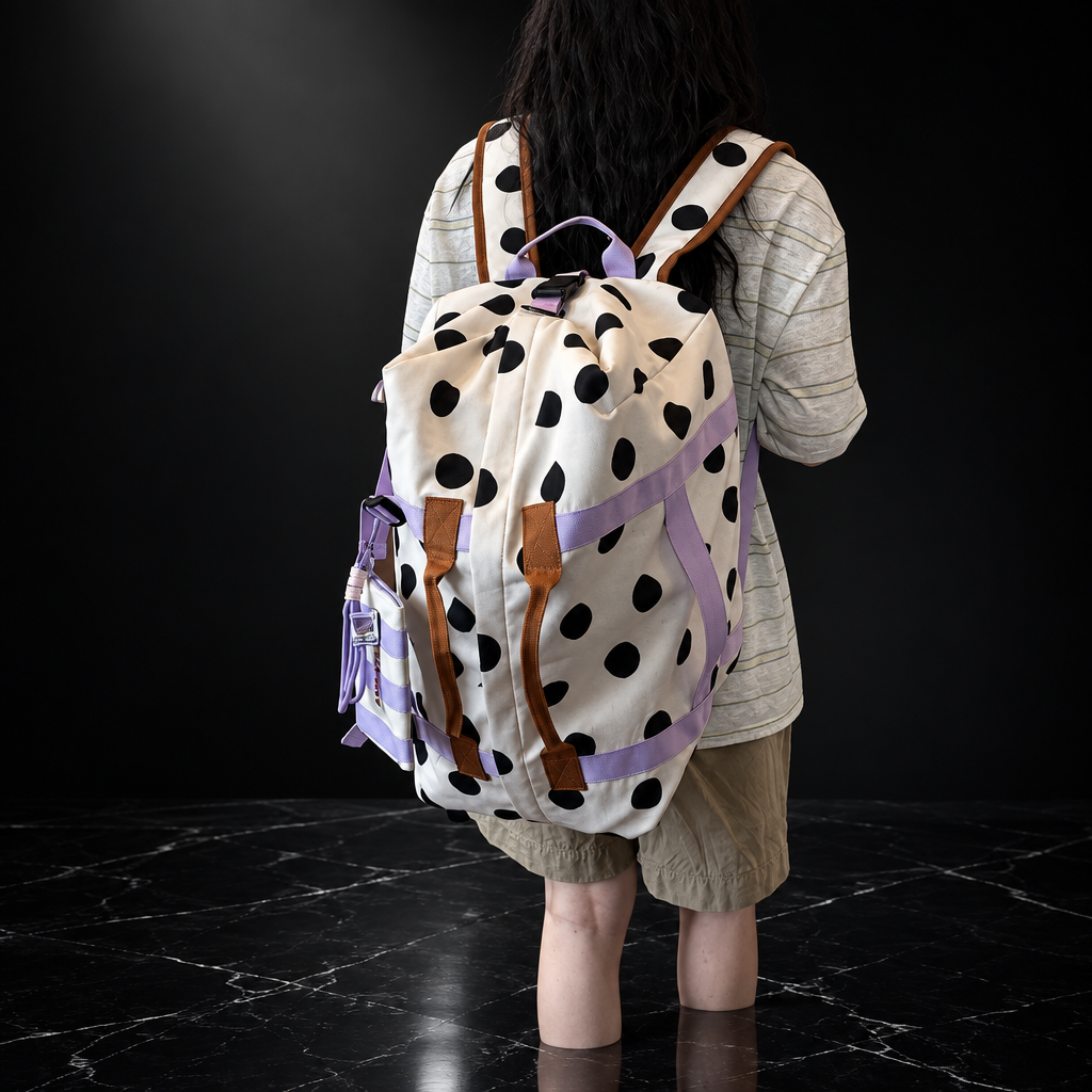 Dots & Stripes Oxford Travel Duffle