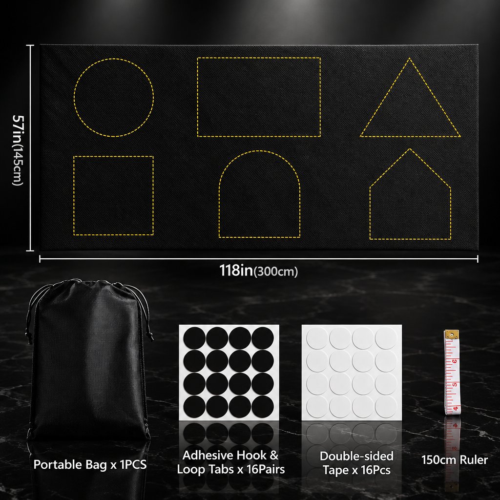 Portable Blackout Travel Curtain, Self-Adhesive
