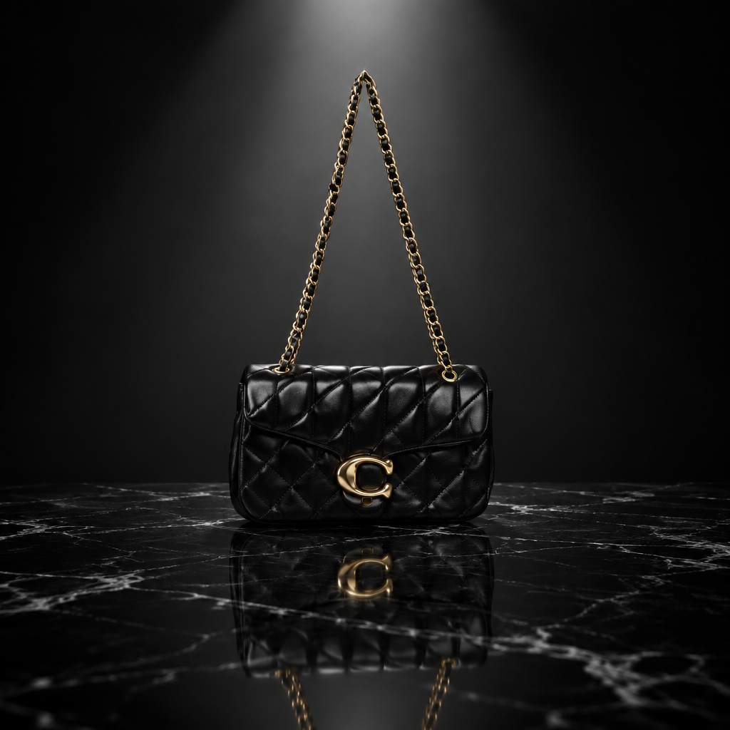 Rhombic Chain Crossbody Bag with Quilted Design