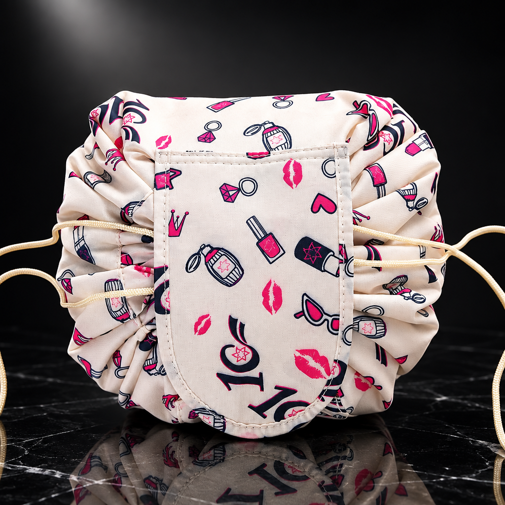 Drawstring Cosmetic Bag Travel Pouch
