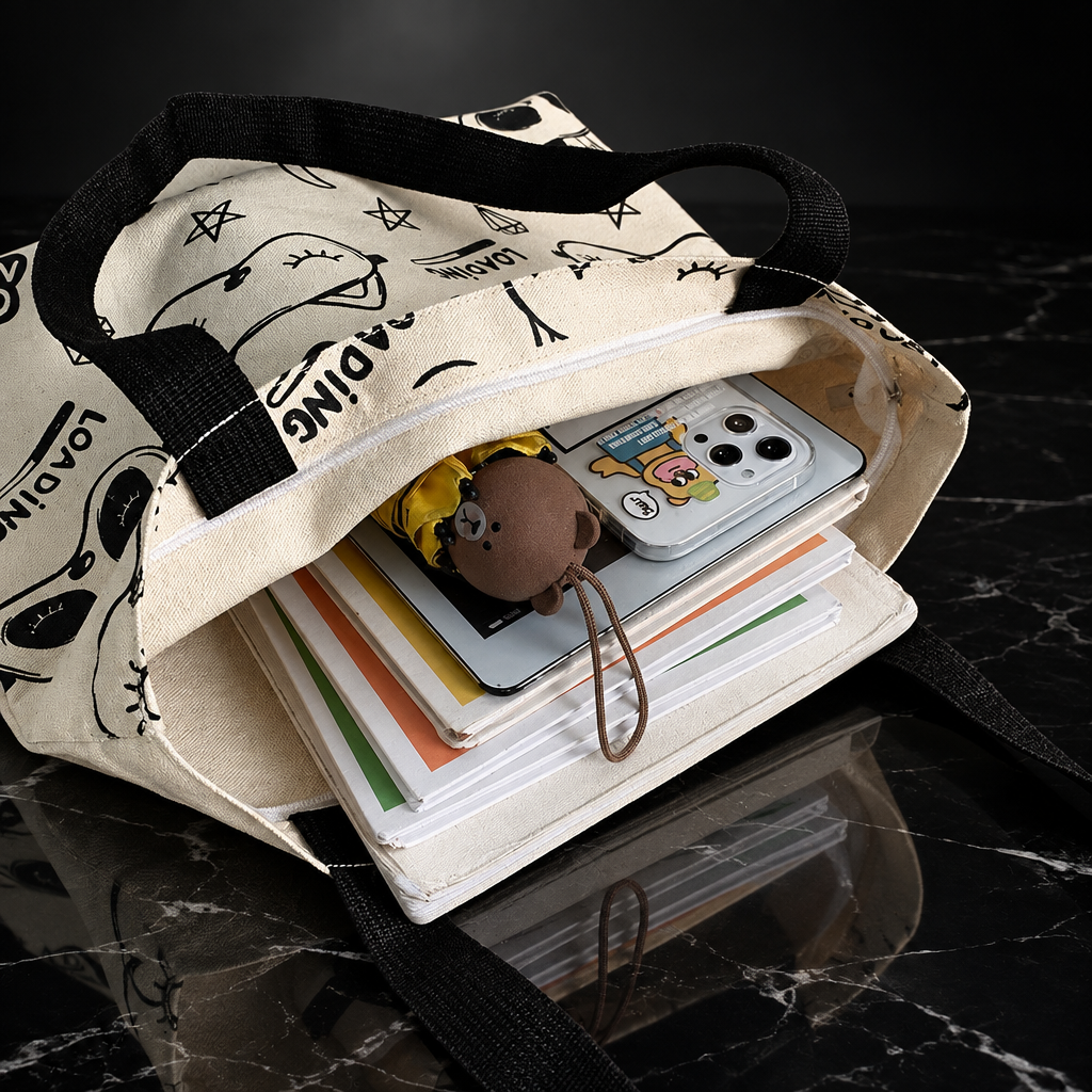 Artistic Canvas Tote Bag