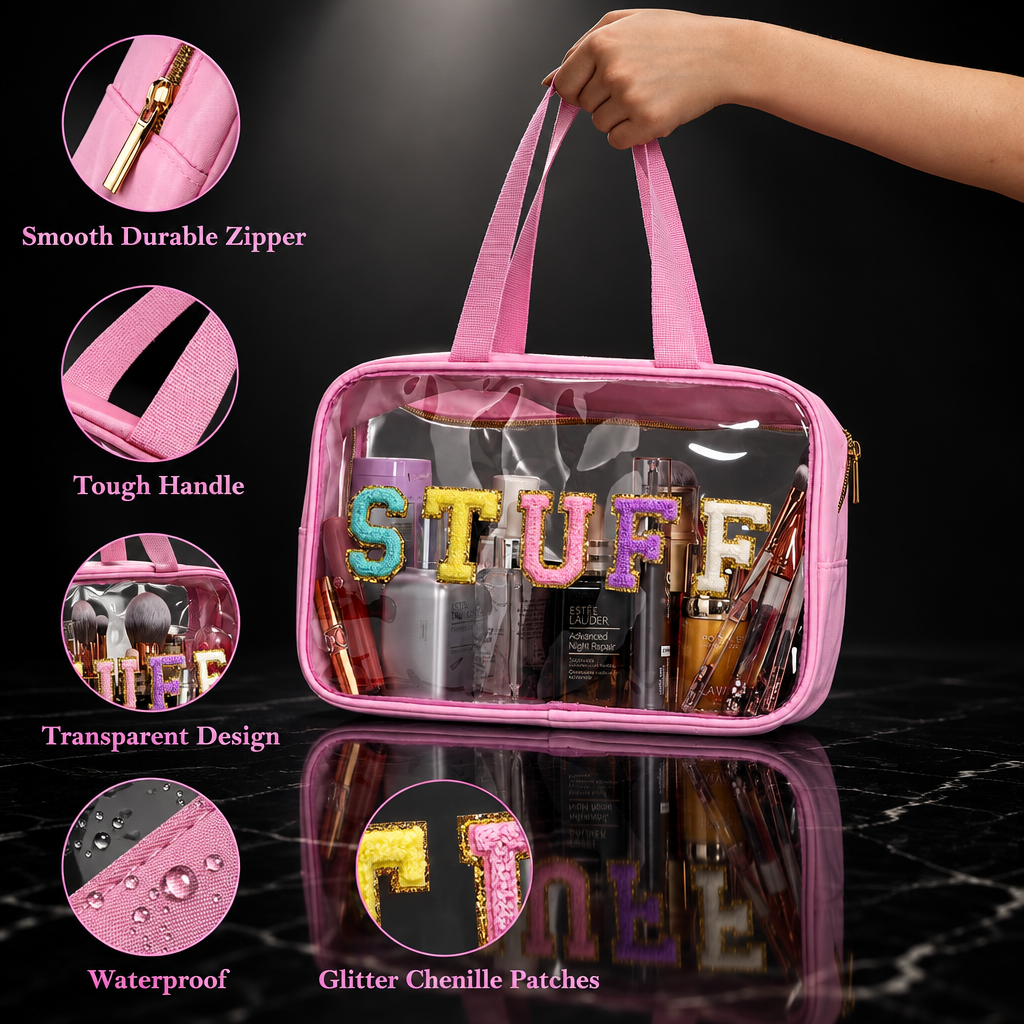 Clear Waterproof Makeup Bag