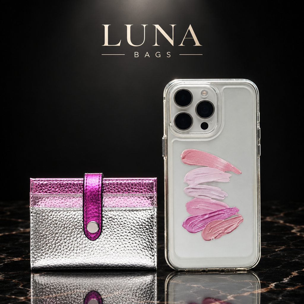 Metallic Fold Clip Wallet