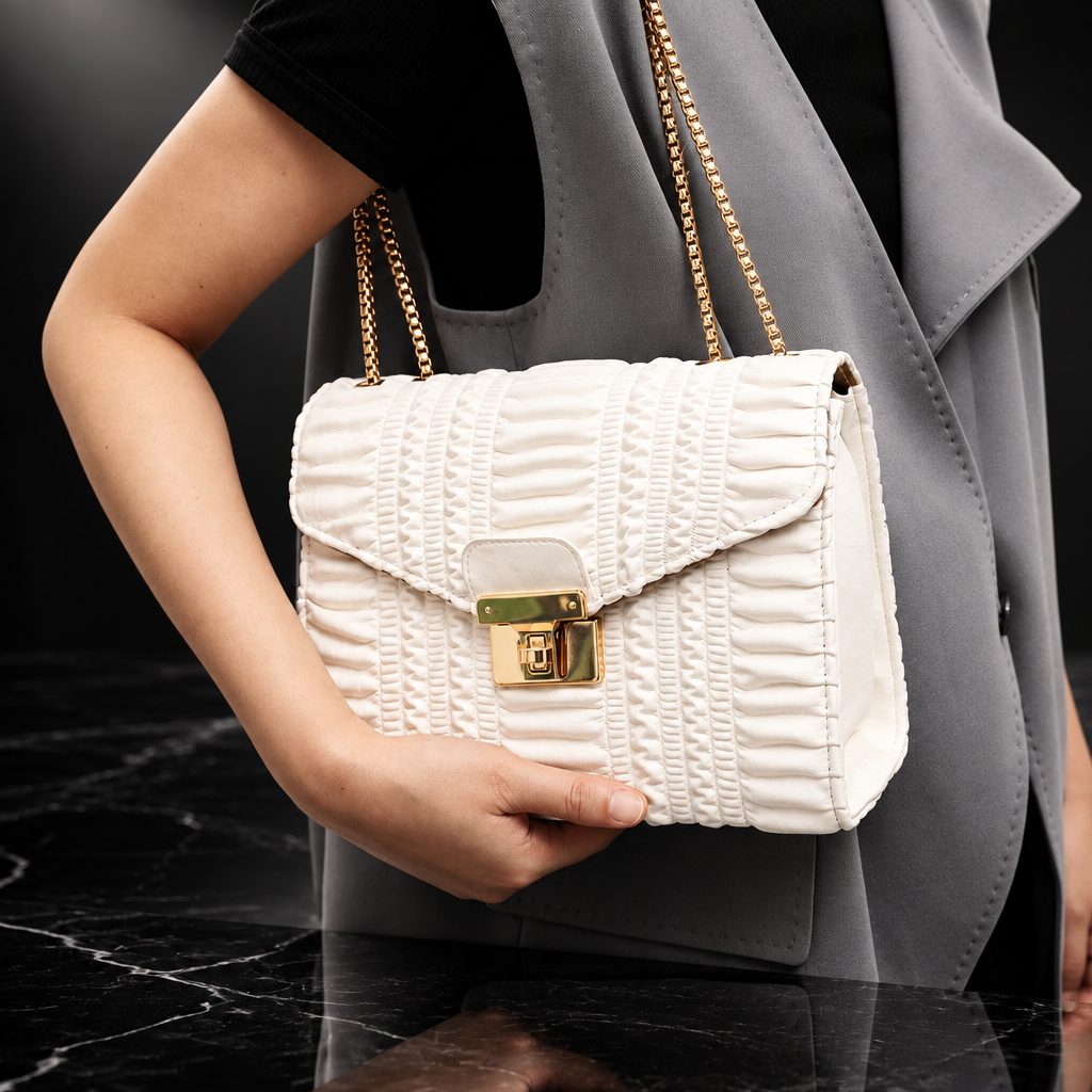 Horizontal Stripes Shoulder Bag