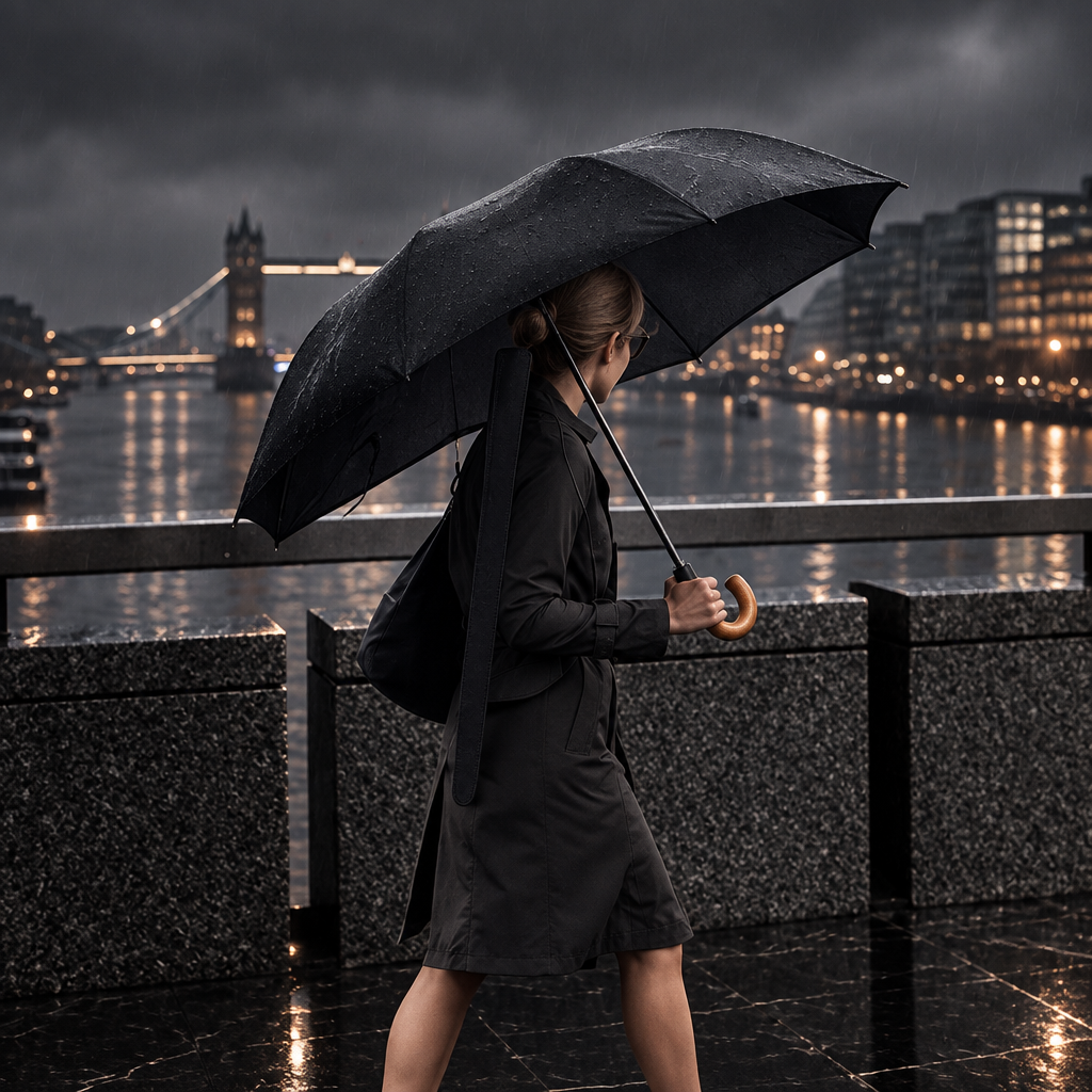 Black Crossbody Umbrella Cover