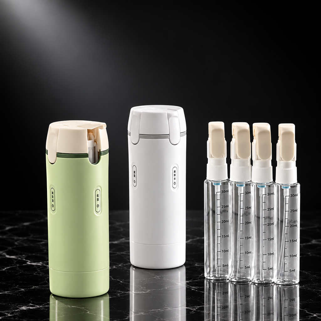 4-in-1 Refillable Travel Toiletry Bottle Set