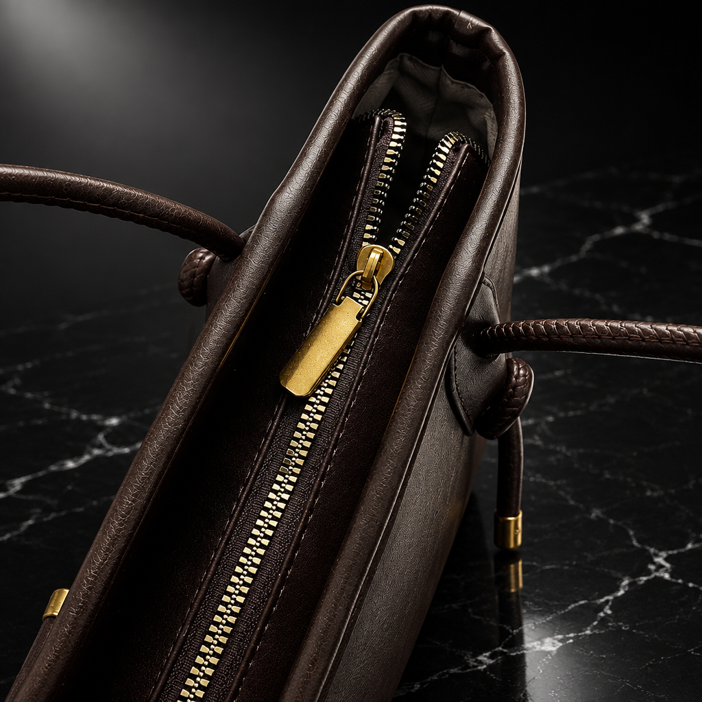 Tassel-Detail Vintage Faux-Leather Shoulder Bag