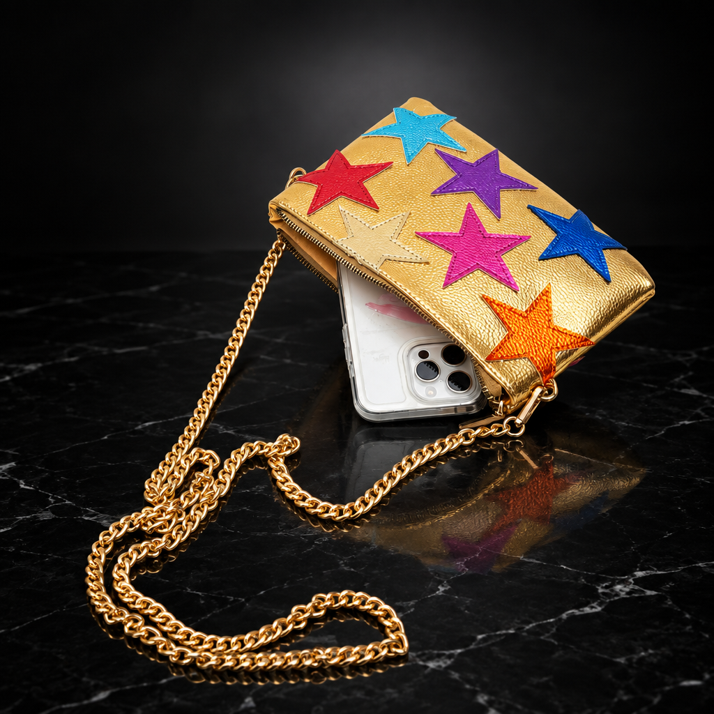 Starlight Stripe Chain Shoulder Bag