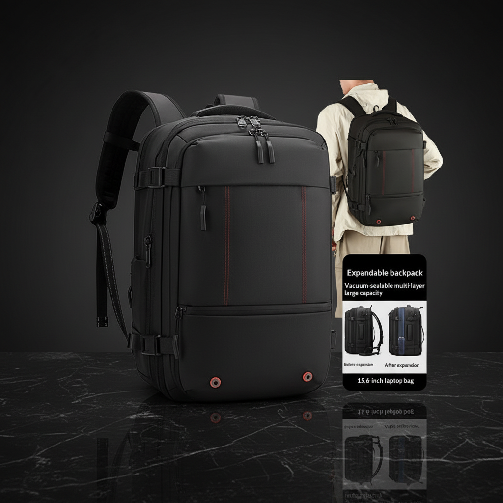 Large-capacity business backpack preview 3