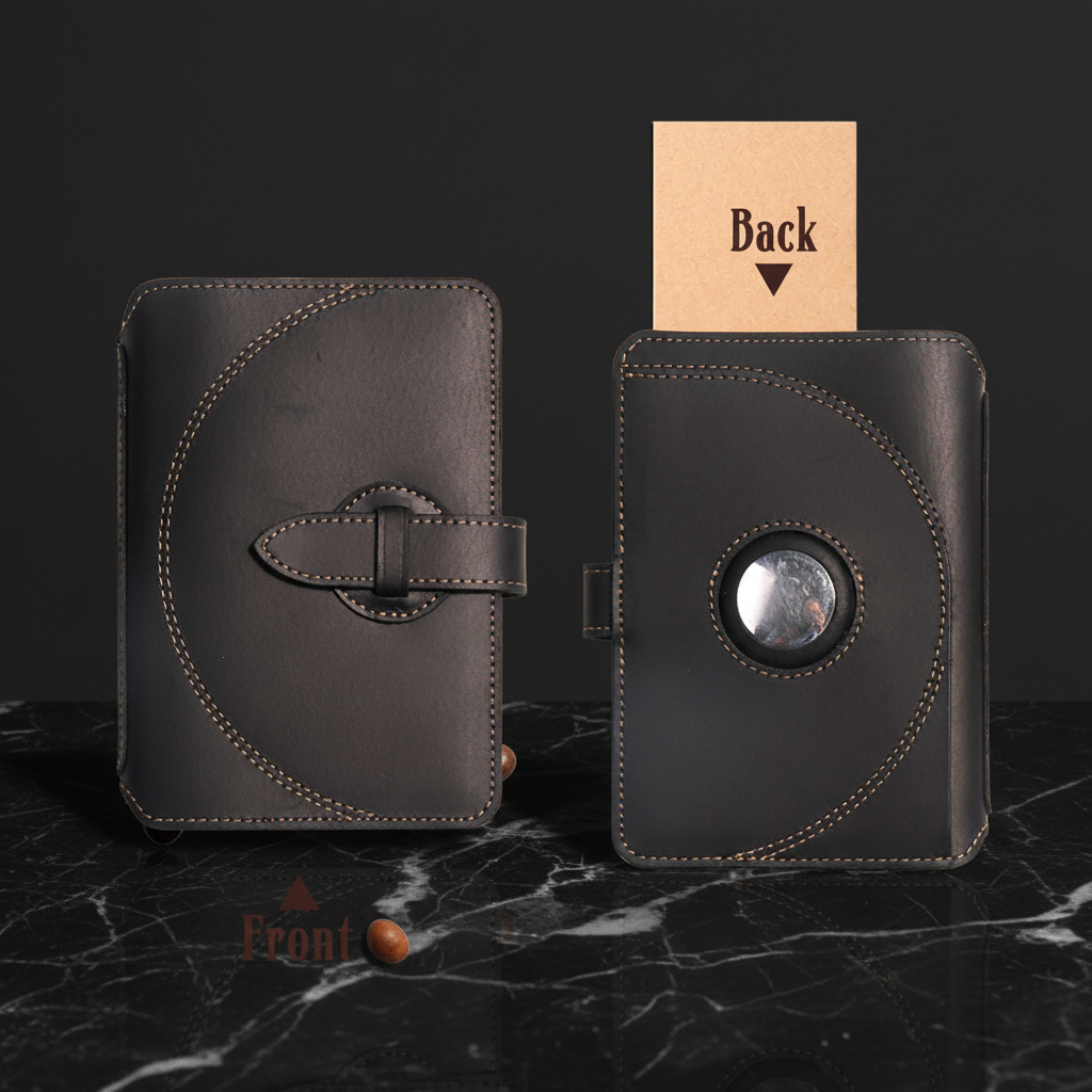 Leather passport holder preview 10