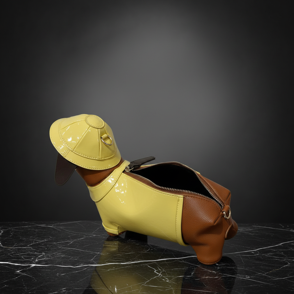 Cute Yellow Raincoat Dog Crossbody & Shoulder Bag Novelty Bag product image 9