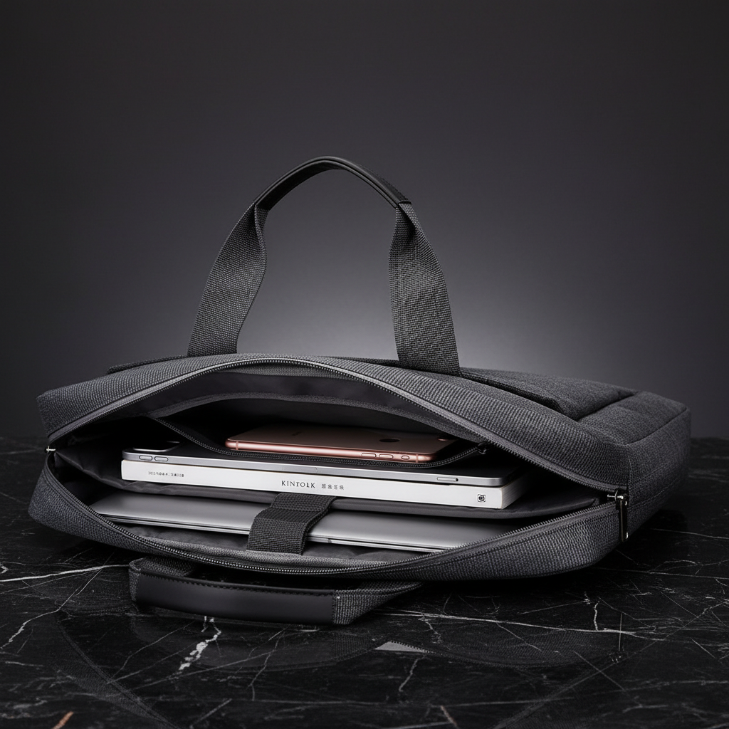 Open compartment close-up