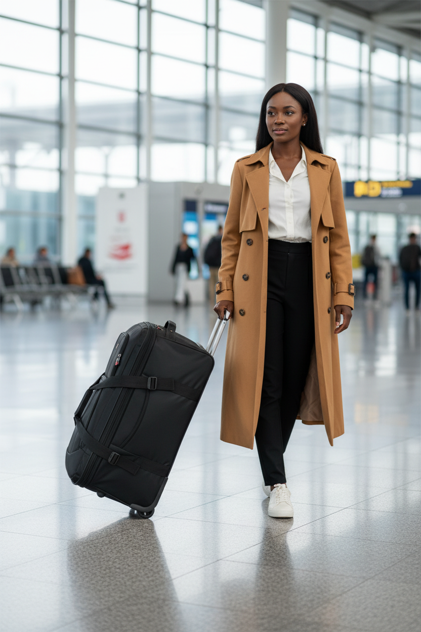 Oxford suitcase airport lifestyle