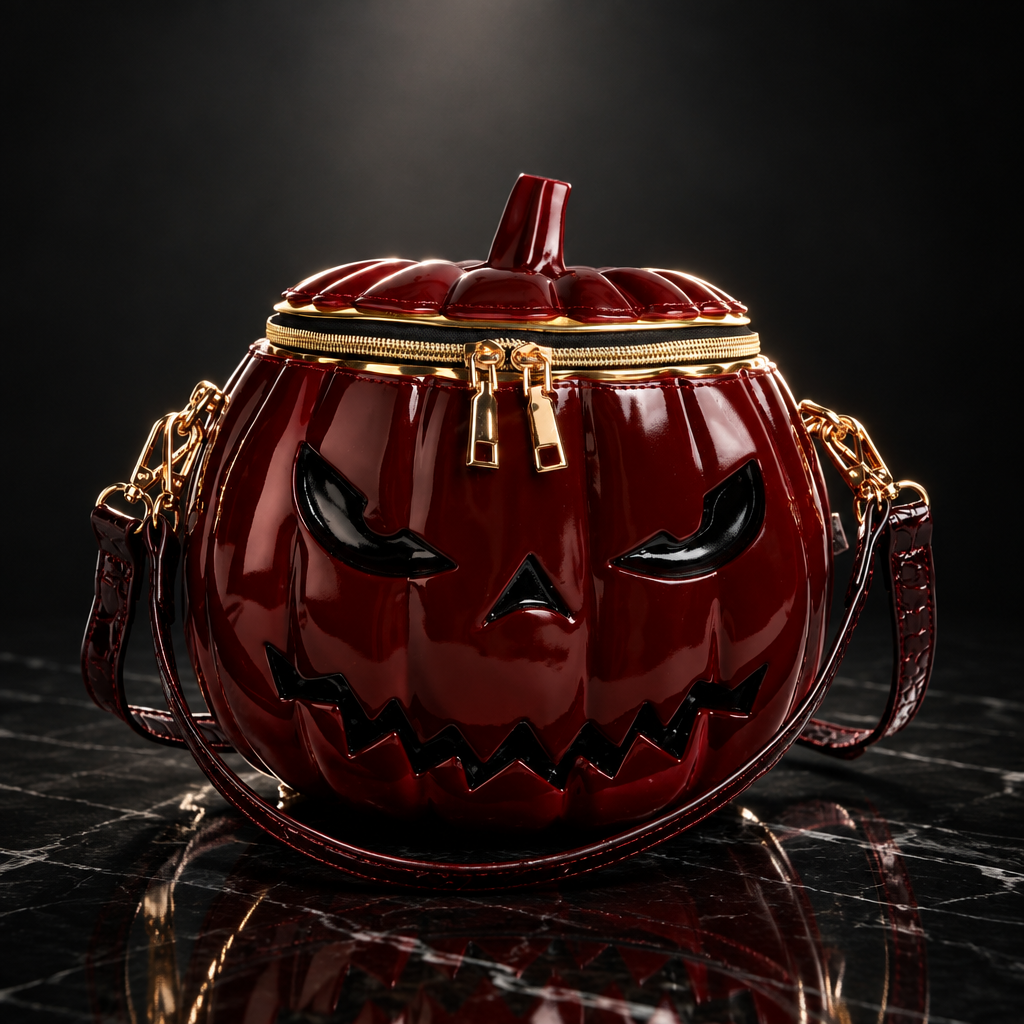 Red pumpkin crossbody, Luna style