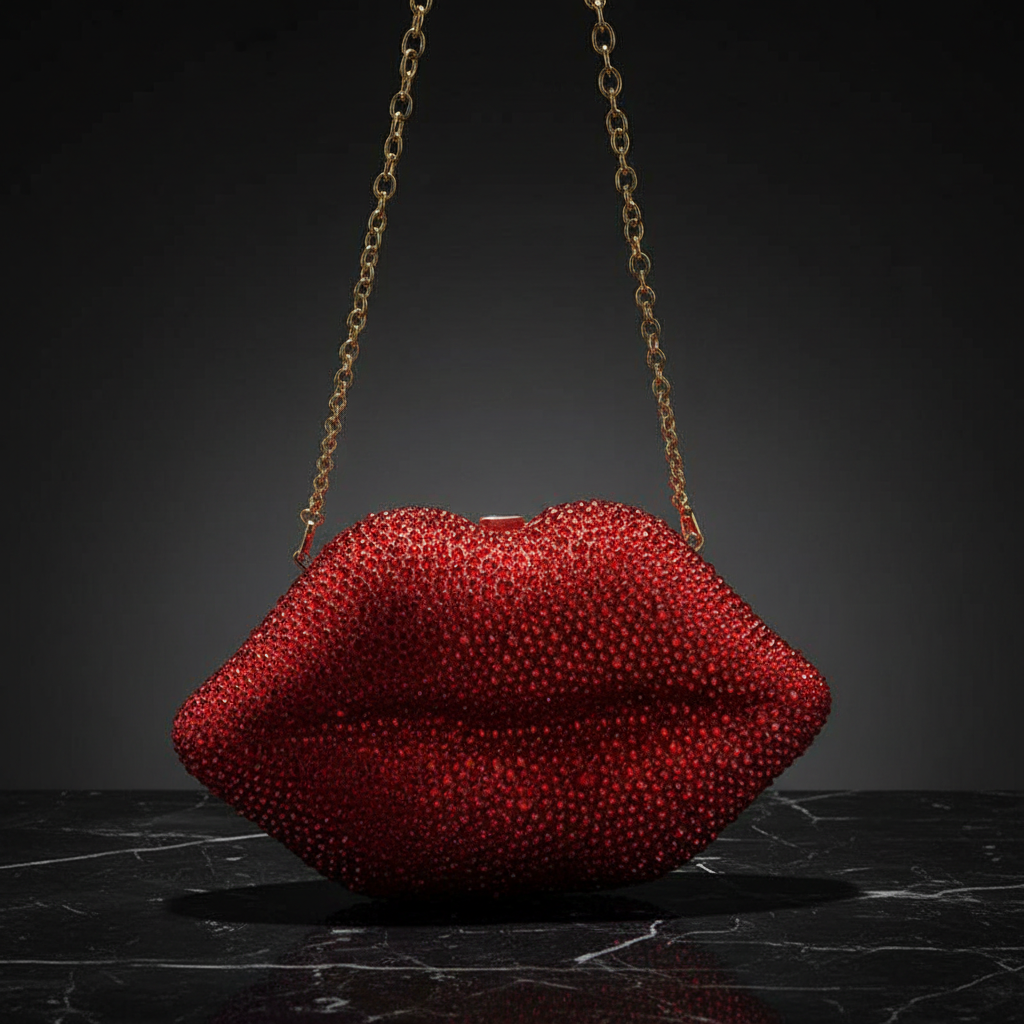 Rhinestone Lips Bag preview 4