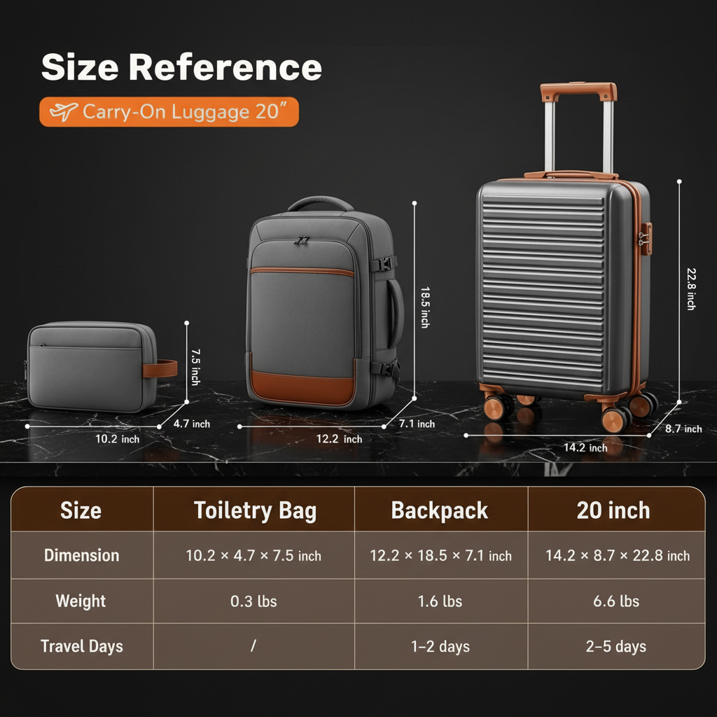 Three-piece luggage set preview 3