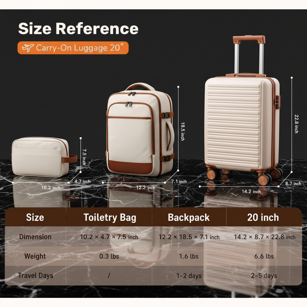 Three-piece luggage set preview 5
