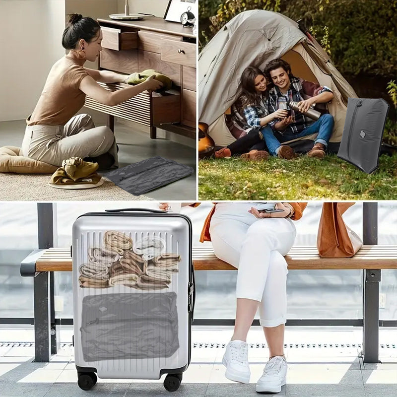 Vacuum Compression Travel Bags with Pump