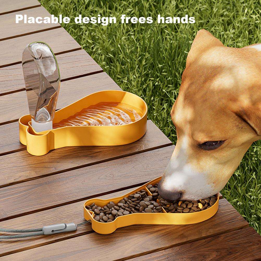 Hands Free Portable 2-in-1 Pet Water Bottle Food Container Pet Travel product image 4