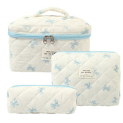 Noir Quilted Travel & Makeup Organizer