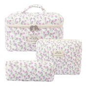 Noir Quilted Travel & Makeup Organizer