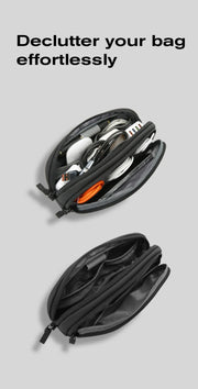 BANGE Minimalist Dual-Layer Waterproof & Tangle-Free Cable Organizer Travel Organizer product image 10
