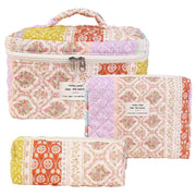 Noir Quilted Travel & Makeup Organizer