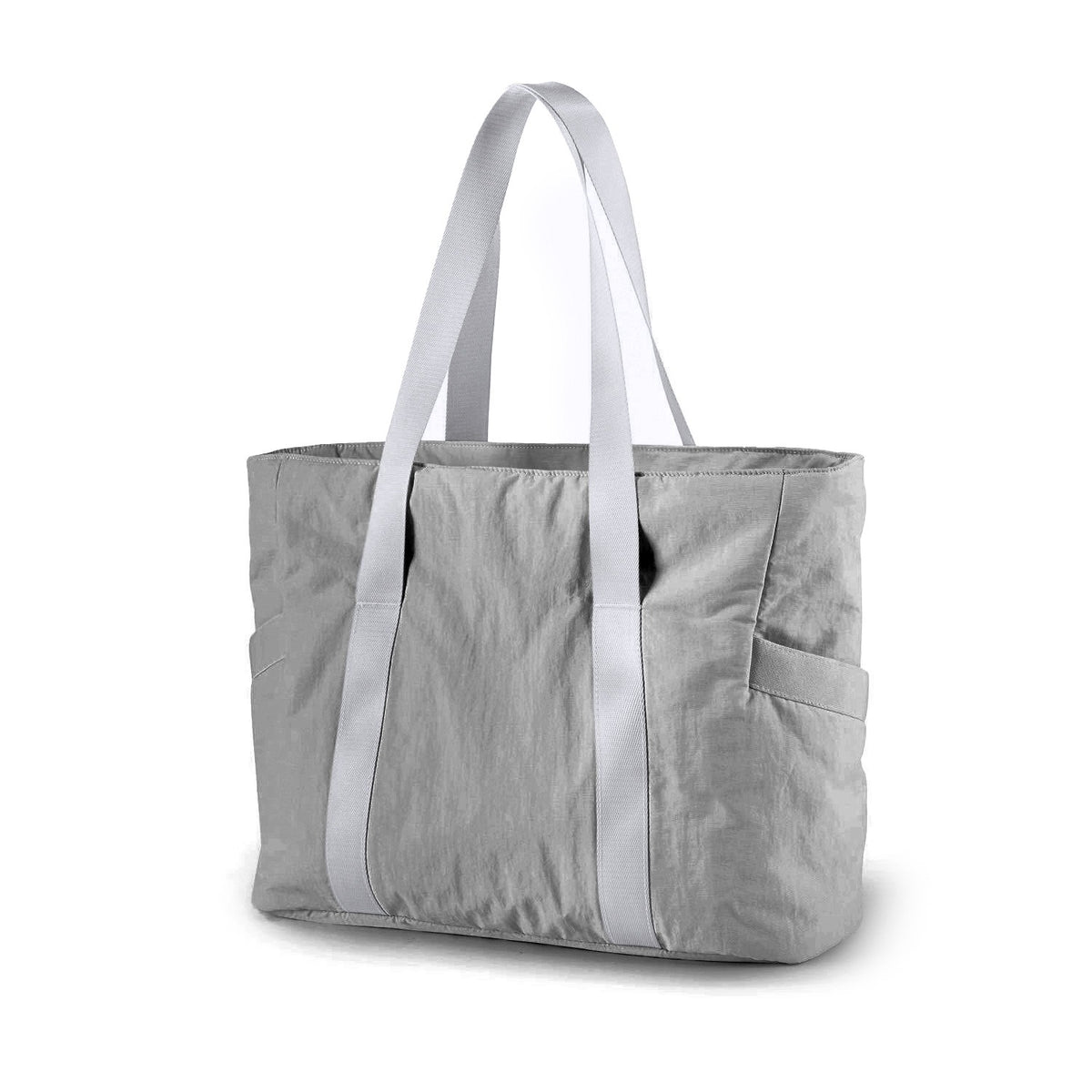 Side profile of the Casual Everyday and Shopping Tote bag showing the durable canvas texture and reinforced handles.