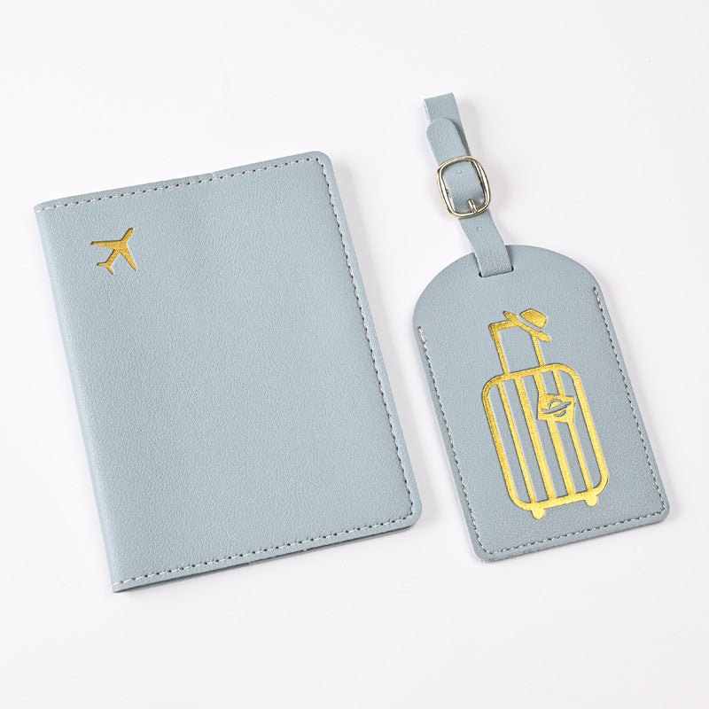 Creative Passport Holder & Luggage Tags – Blue Luggage