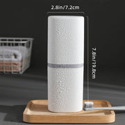 Travel Toothbrush and Cup Storage Set