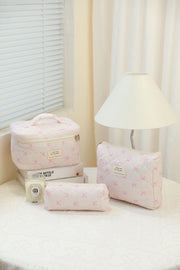 Noir Quilted Travel & Makeup Organizer