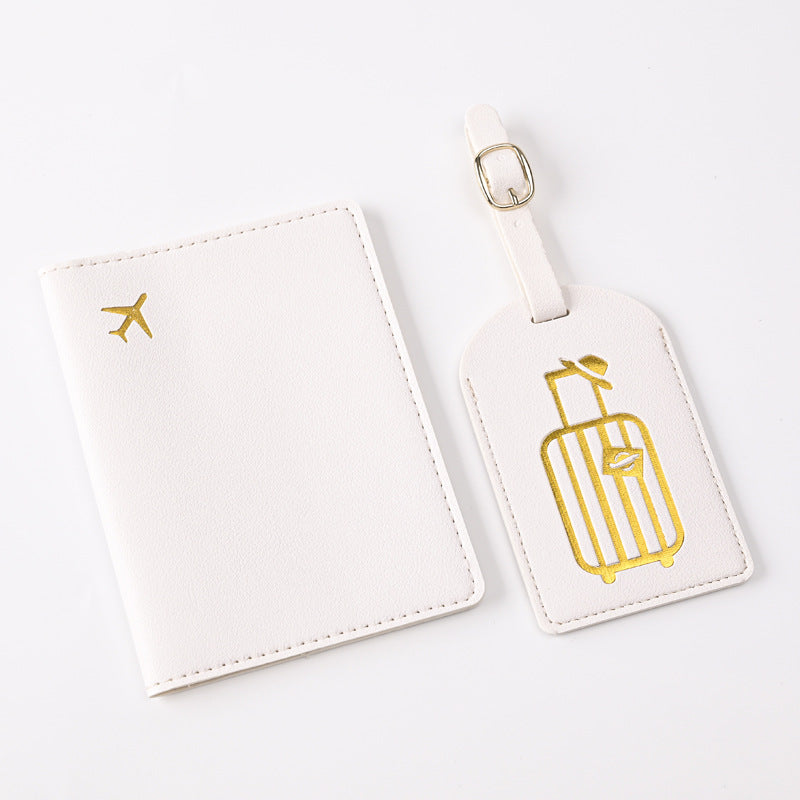 Creative Passport Holder & Luggage Tags – White Luggage