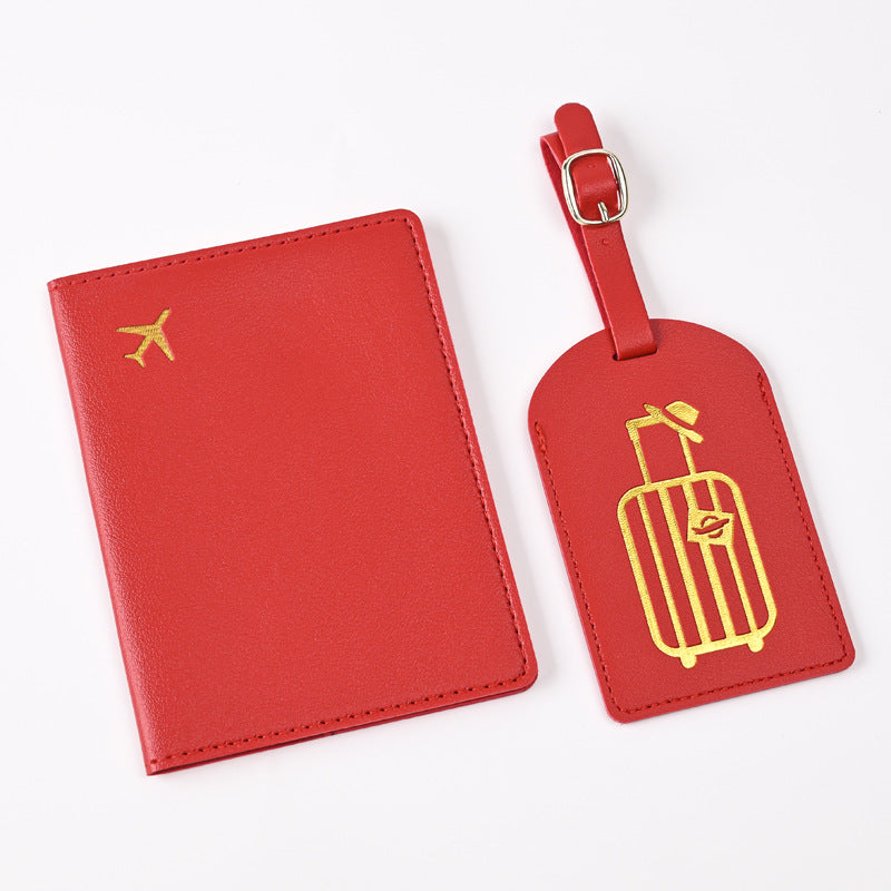 Creative Passport Holder & Luggage Tags – Red Luggage