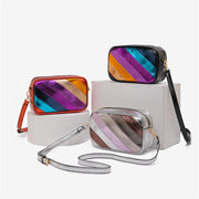 Retro Patchwork Square Shoulder Bag