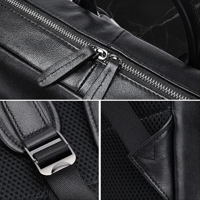 Carbon Black Genuine Leather Backpack Backpacks product image 7