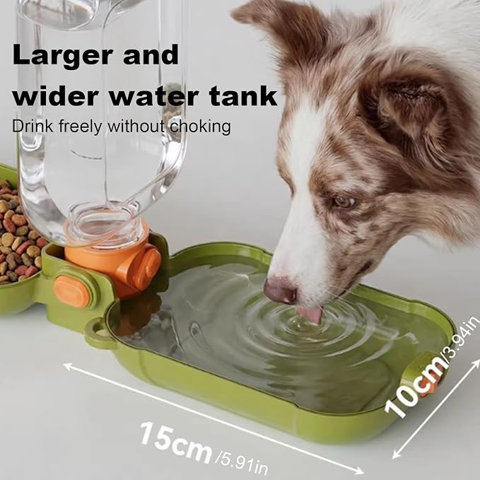 Dual-Use Folding Portable Pet Travel Feeder