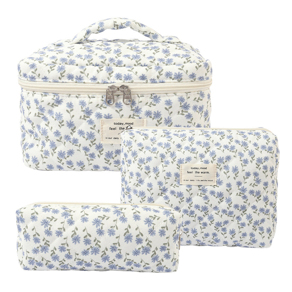 Noir Quilted Travel & Makeup Organizer